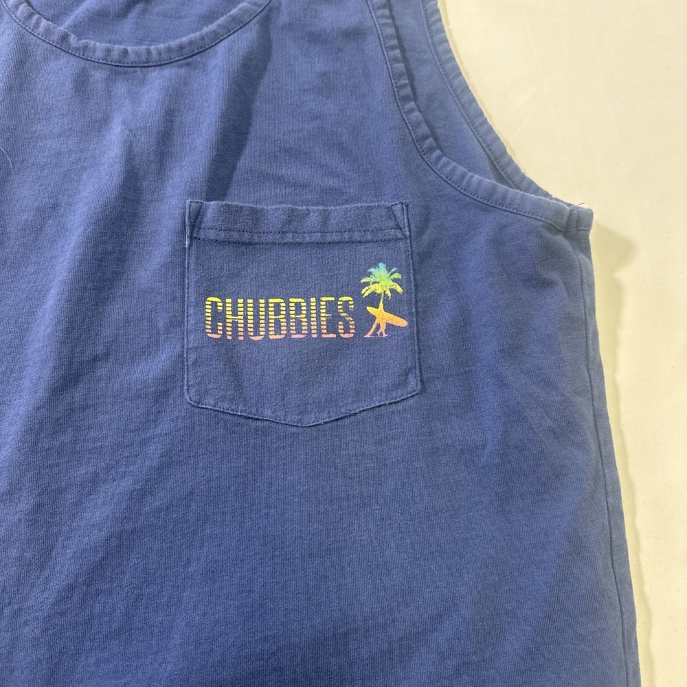 Chubbies Small Blue Tank Top‎ Sleveless - Picture 3 of 7